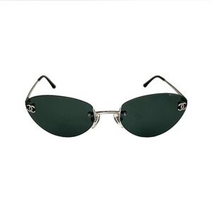 SOLD - Vintage Chanel rimless cat eye sunglasses